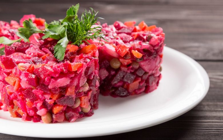 Винегрет из запечённых овощей