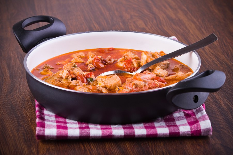 Быстрый итальянский суп из морепродуктов